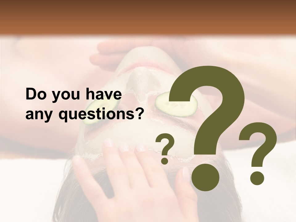 Caucasian Natural Hand PowerPoint Template