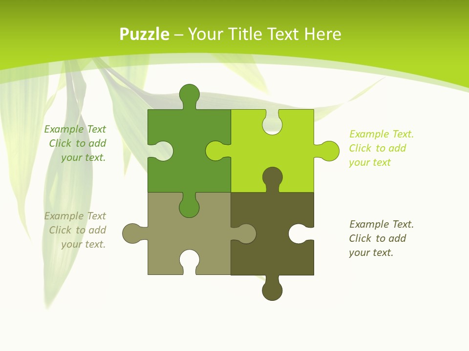 Harmony Freshness Foliage PowerPoint Template