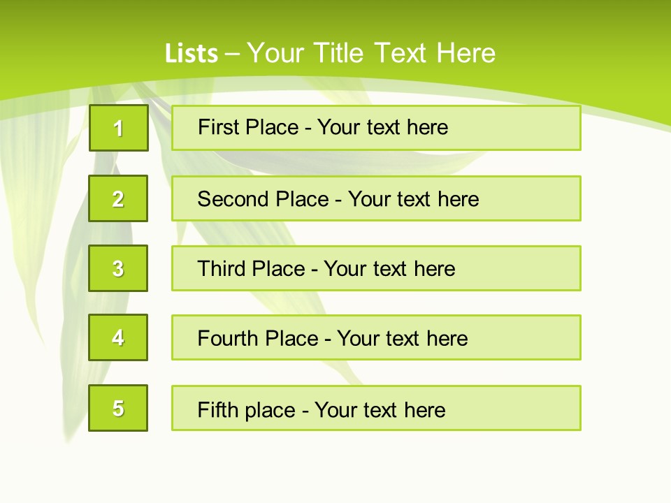 Harmony Freshness Foliage PowerPoint Template