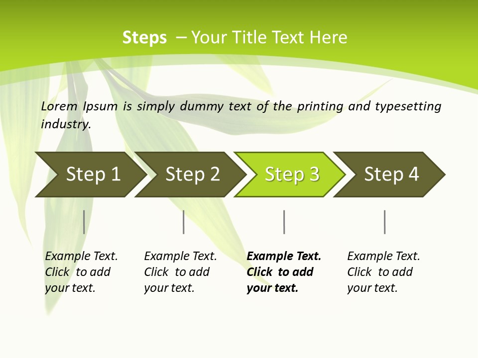 Harmony Freshness Foliage PowerPoint Template