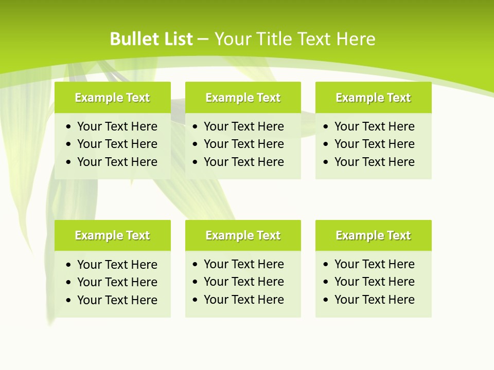 Harmony Freshness Foliage PowerPoint Template