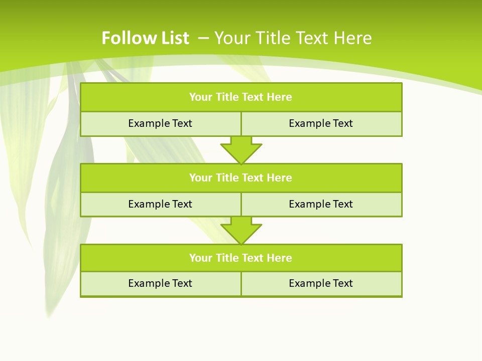Harmony Freshness Foliage PowerPoint Template