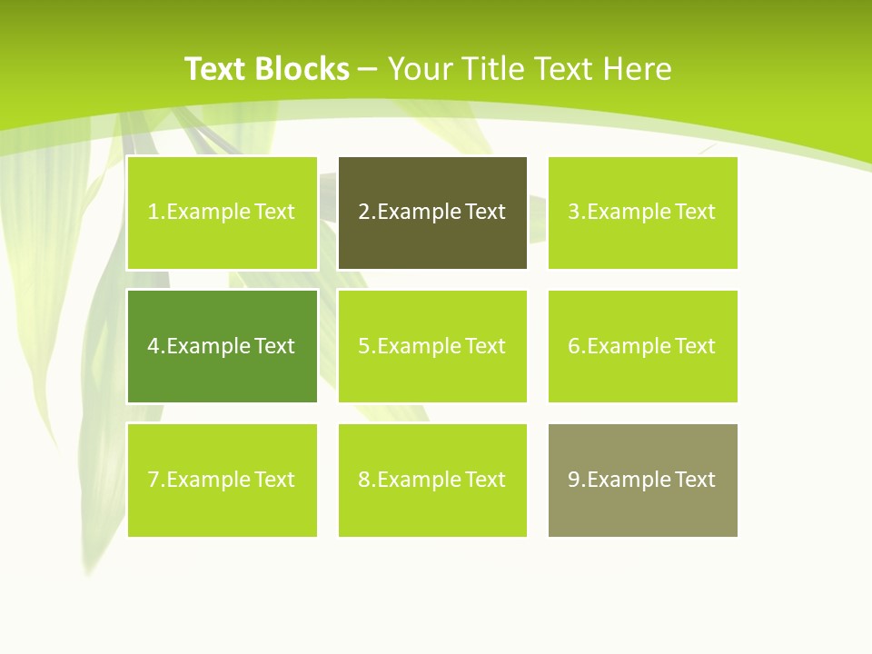 Harmony Freshness Foliage PowerPoint Template