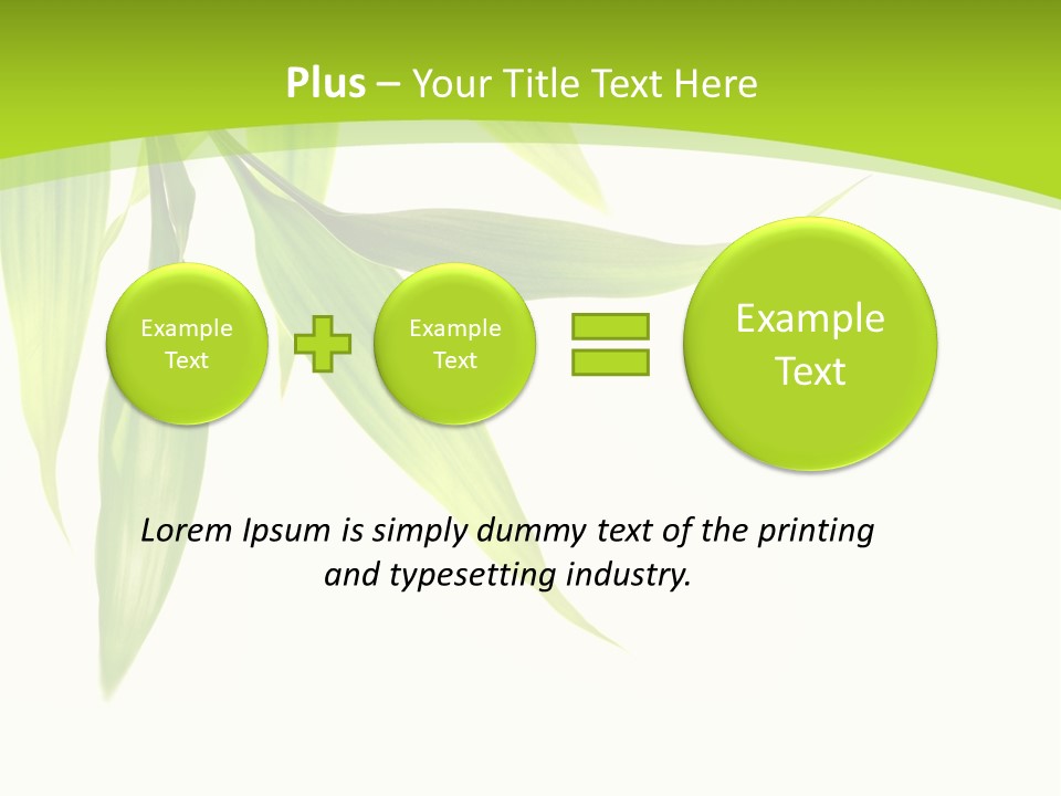Harmony Freshness Foliage PowerPoint Template