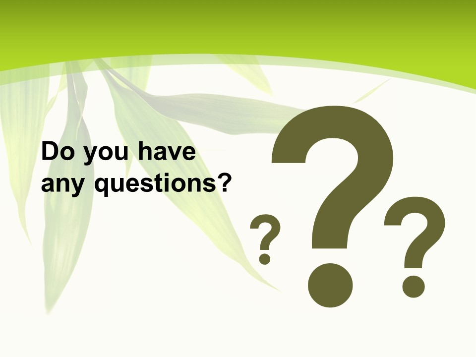 Harmony Freshness Foliage PowerPoint Template