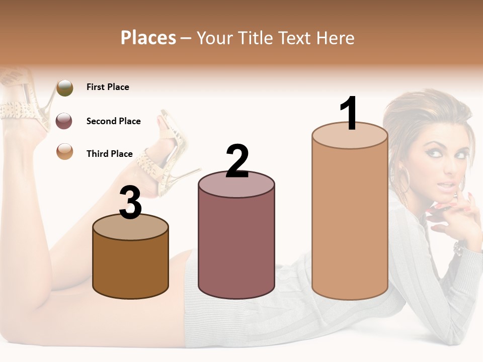 Butt Laying Fashion PowerPoint Template