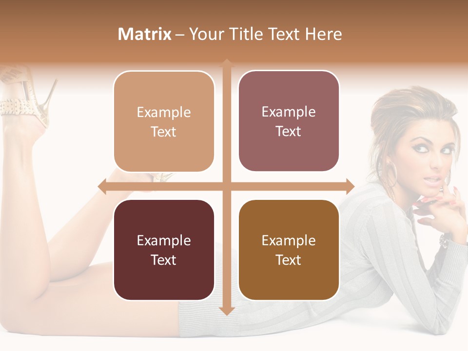 Butt Laying Fashion PowerPoint Template