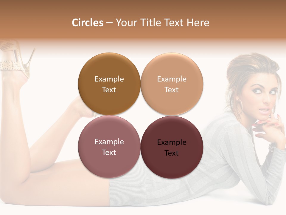 Butt Laying Fashion PowerPoint Template