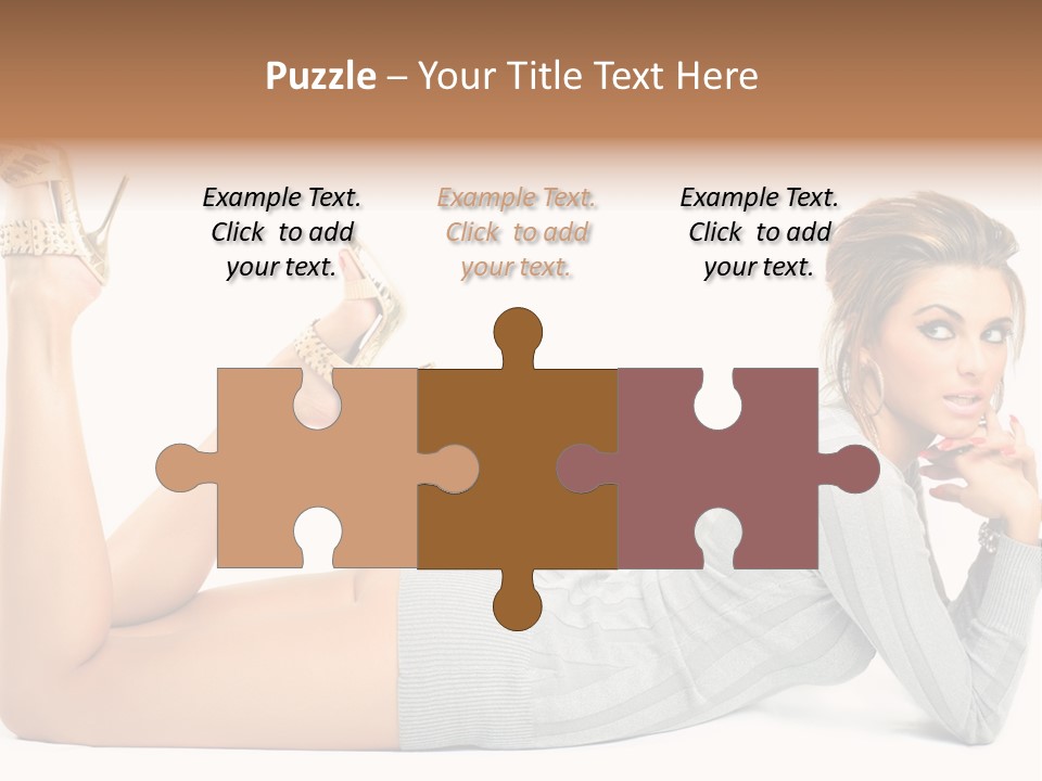 Butt Laying Fashion PowerPoint Template