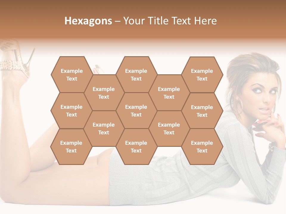 Butt Laying Fashion PowerPoint Template