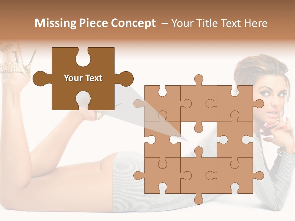 Butt Laying Fashion PowerPoint Template