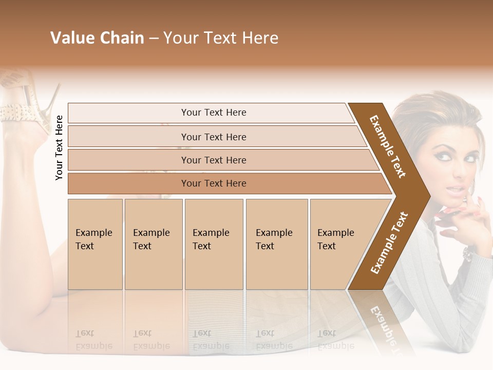 Butt Laying Fashion PowerPoint Template
