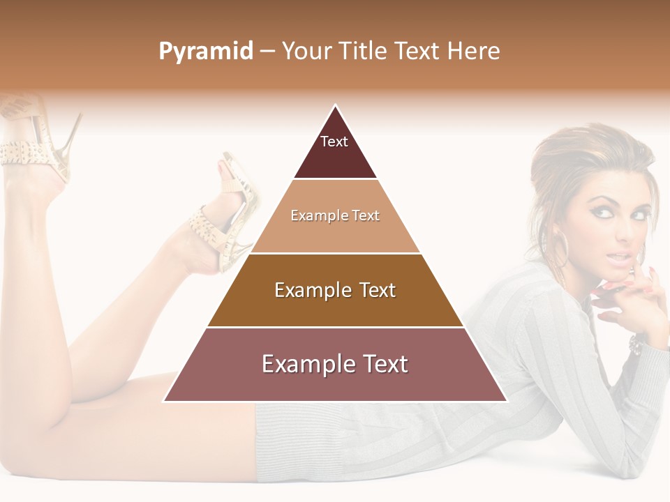 Butt Laying Fashion PowerPoint Template