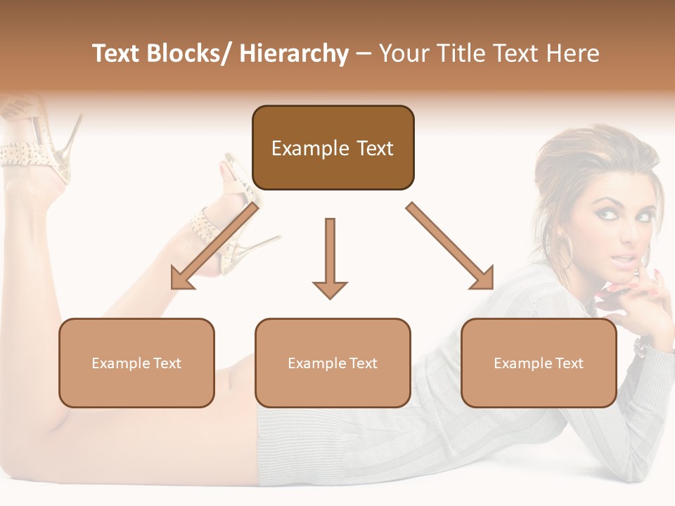 Butt Laying Fashion PowerPoint Template