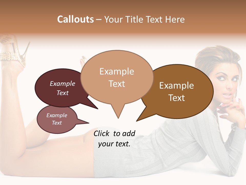 Butt Laying Fashion PowerPoint Template