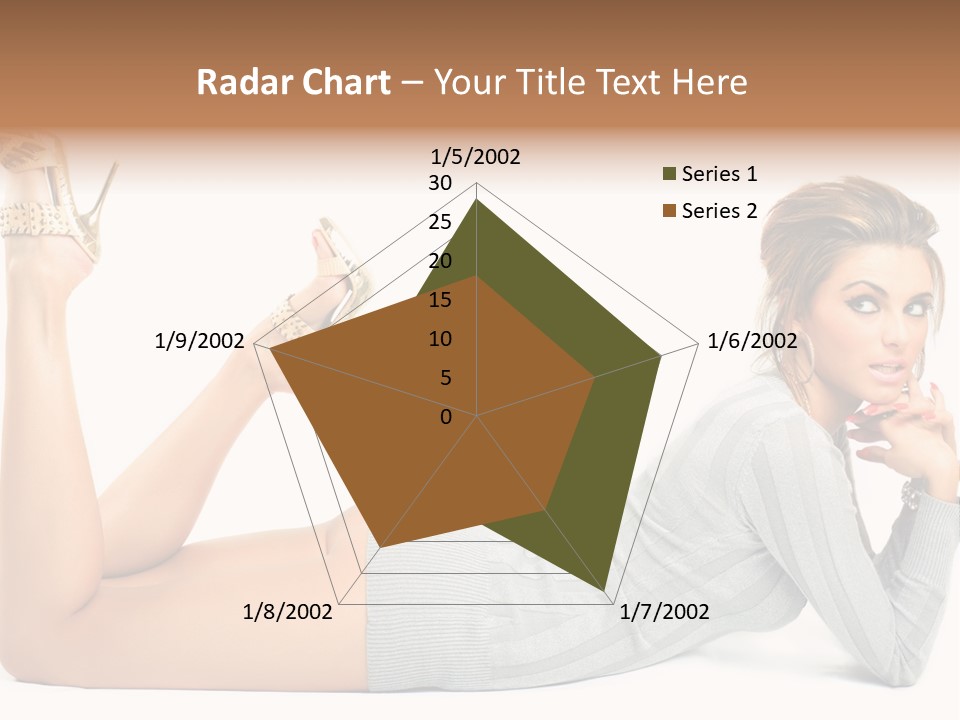 Butt Laying Fashion PowerPoint Template
