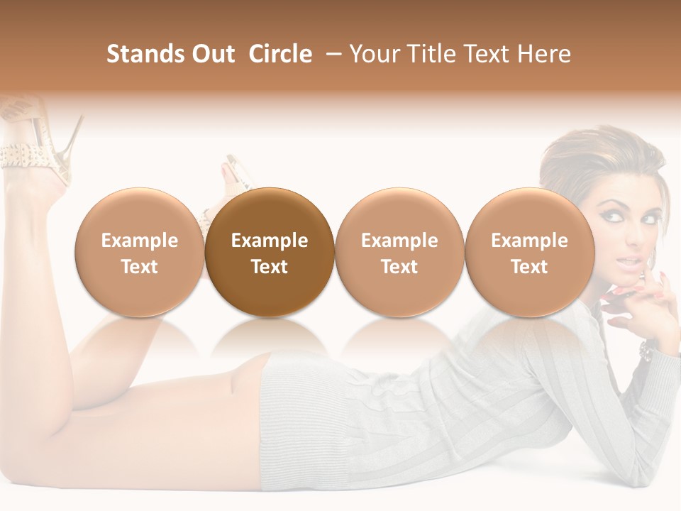 Butt Laying Fashion PowerPoint Template