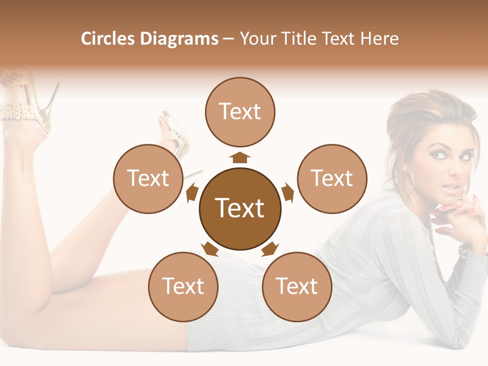 Butt Laying Fashion PowerPoint Template