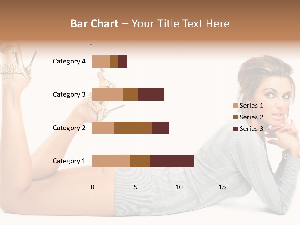 Butt Laying Fashion PowerPoint Template