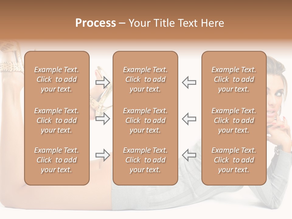 Butt Laying Fashion PowerPoint Template