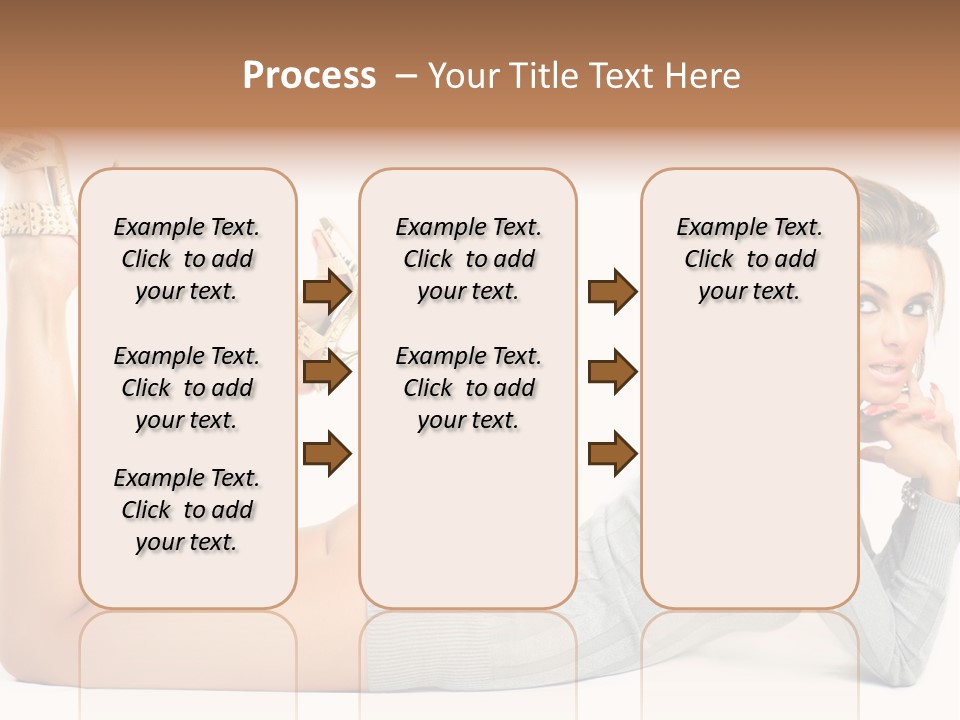 Butt Laying Fashion PowerPoint Template