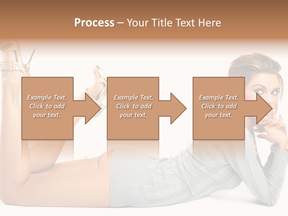 Butt Laying Fashion PowerPoint Template