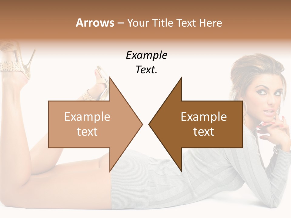 Butt Laying Fashion PowerPoint Template