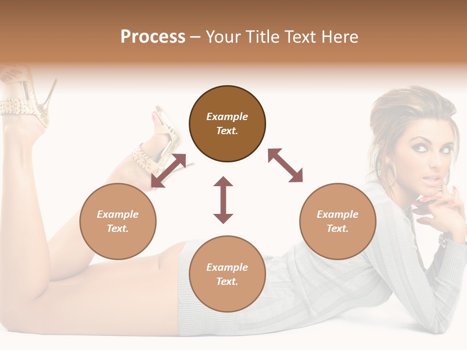 Butt Laying Fashion PowerPoint Template