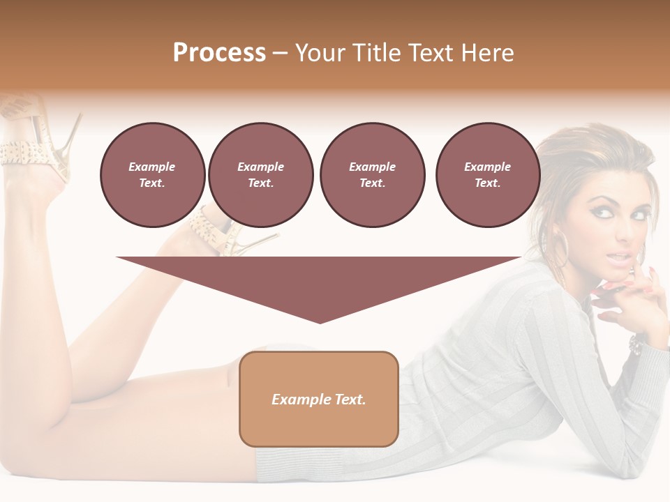 Butt Laying Fashion PowerPoint Template