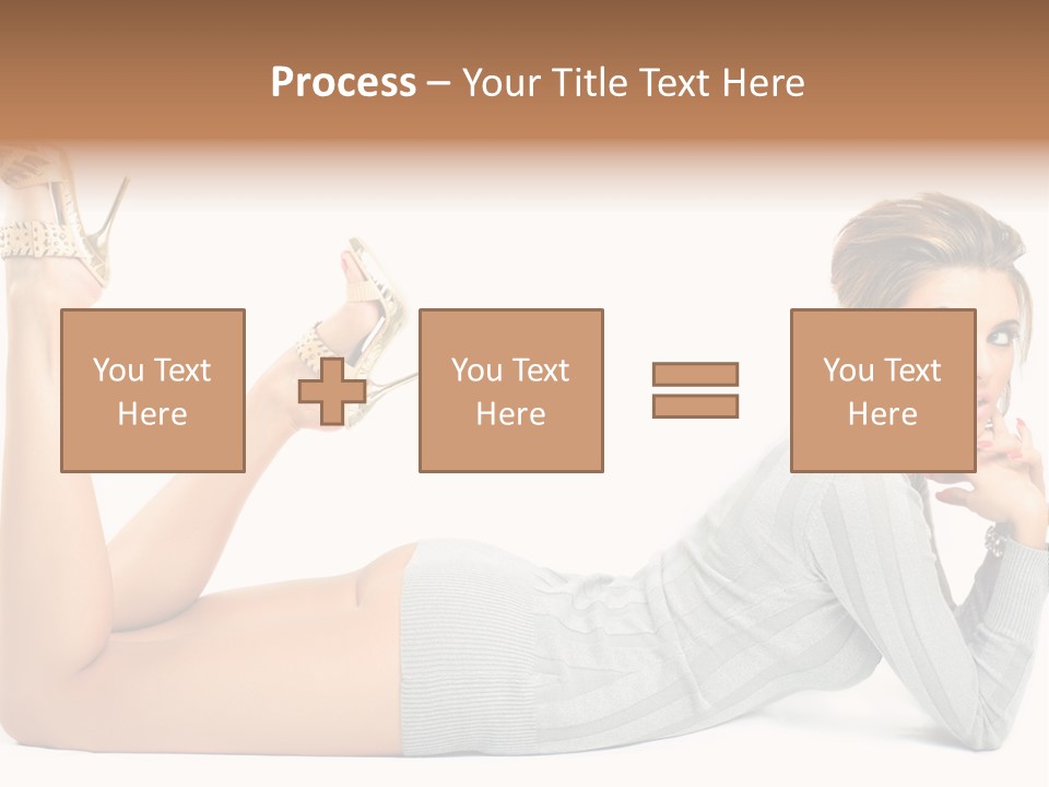 Butt Laying Fashion PowerPoint Template
