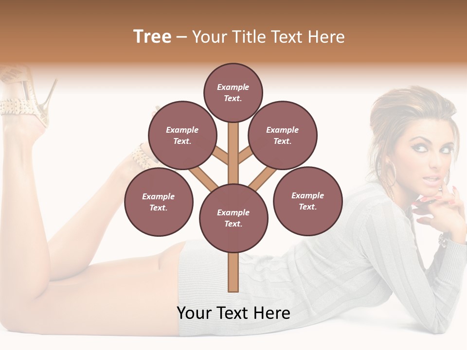 Butt Laying Fashion PowerPoint Template