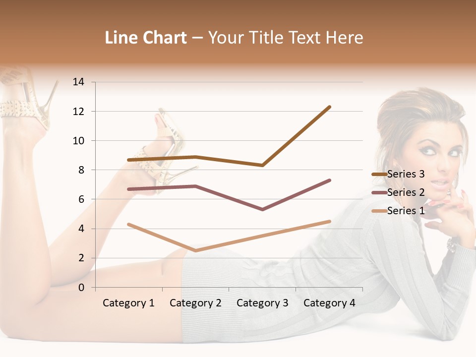 Butt Laying Fashion PowerPoint Template