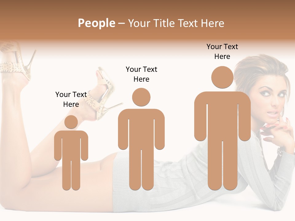 Butt Laying Fashion PowerPoint Template