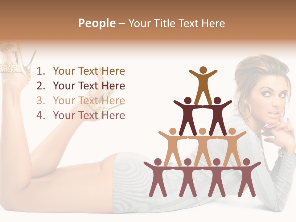 Butt Laying Fashion PowerPoint Template