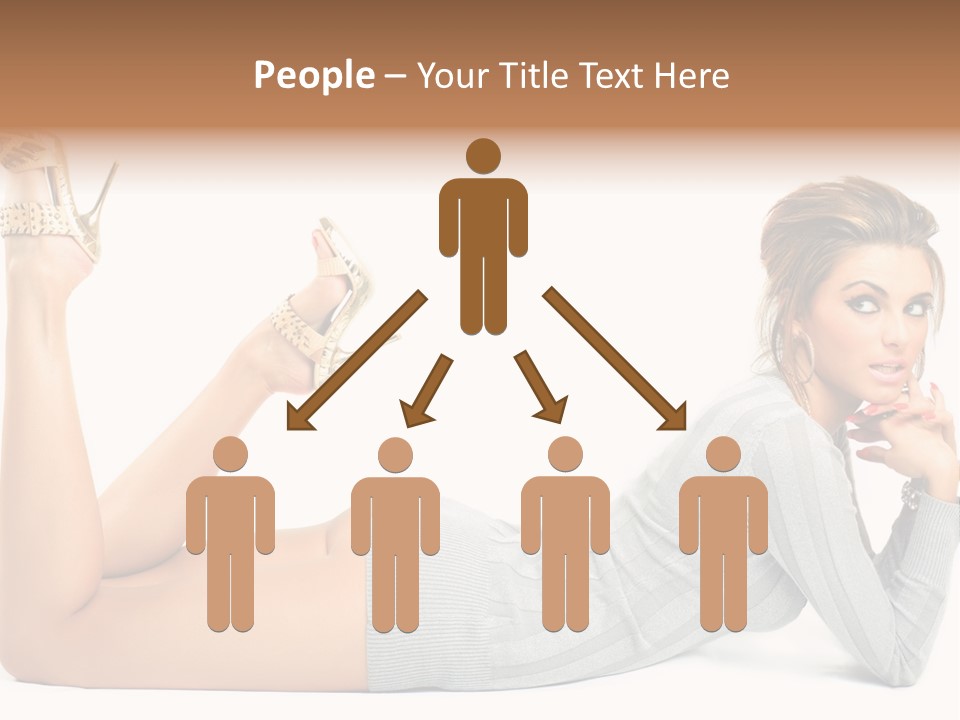 Butt Laying Fashion PowerPoint Template