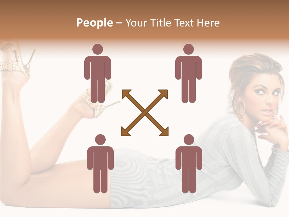 Butt Laying Fashion PowerPoint Template