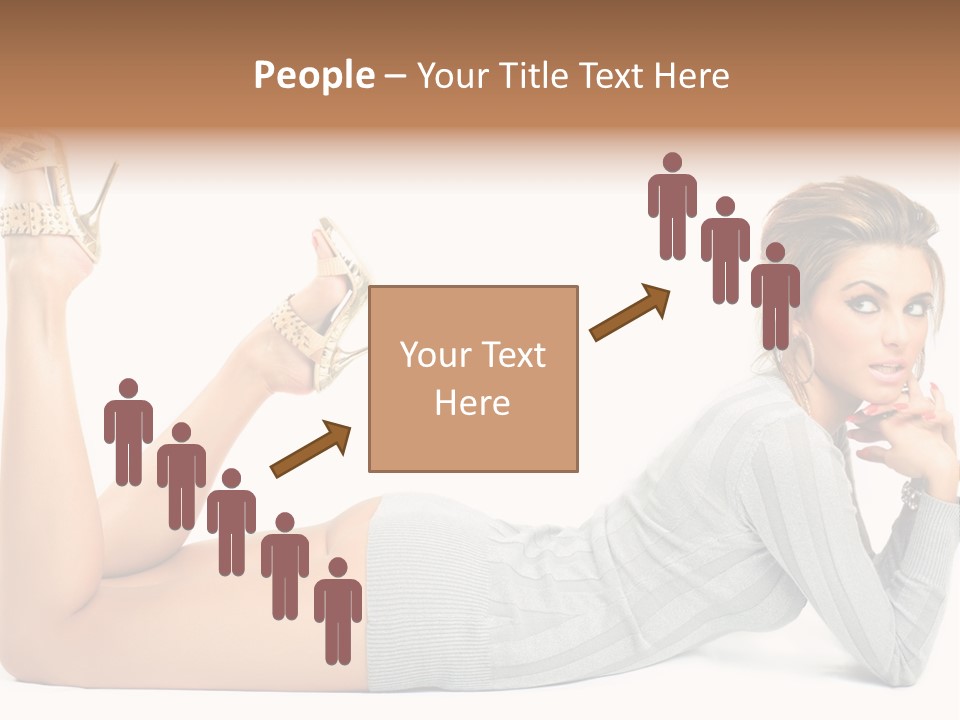 Butt Laying Fashion PowerPoint Template