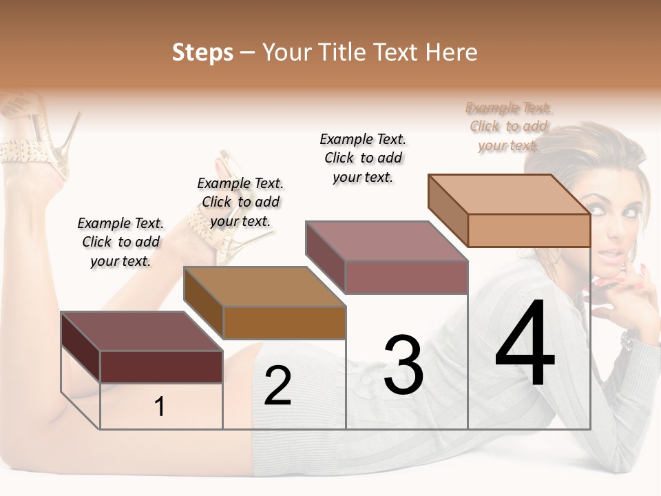 Butt Laying Fashion PowerPoint Template