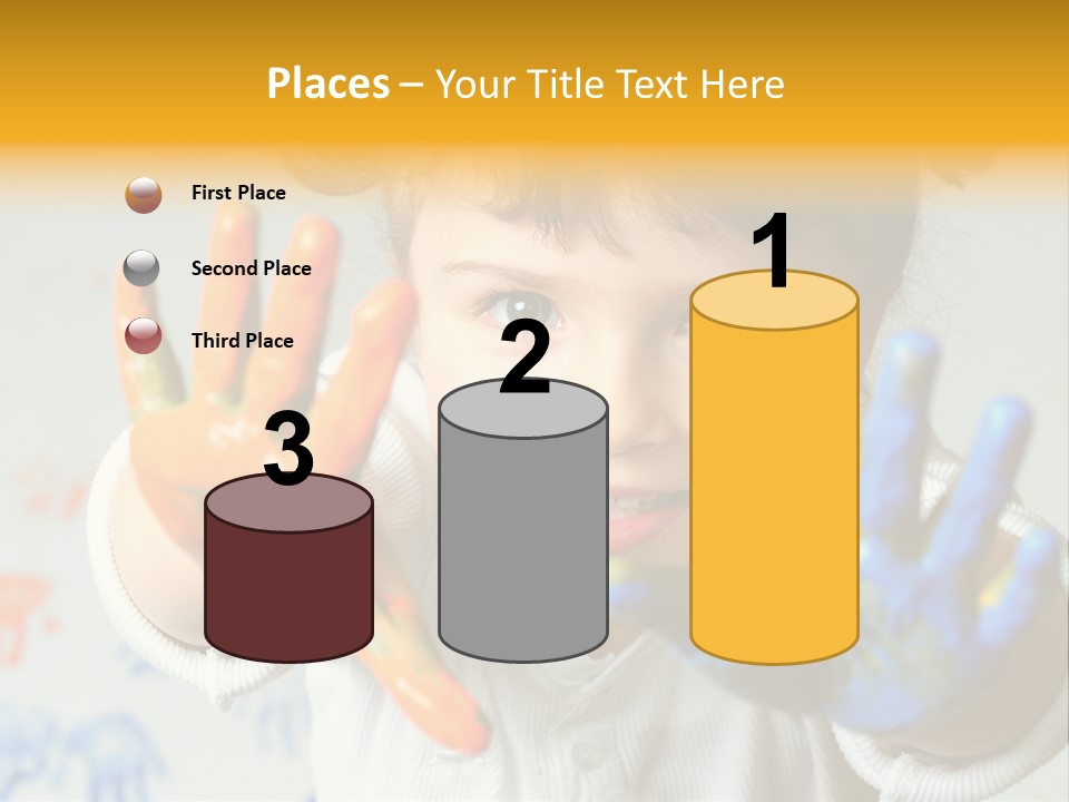 Portrait Fun Baby PowerPoint Template