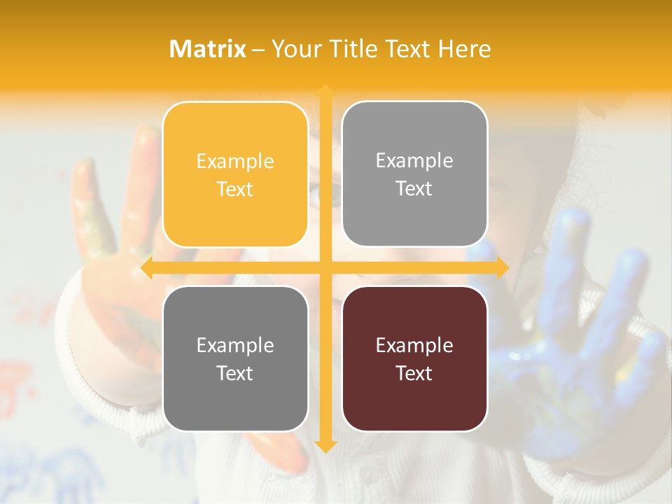 Portrait Fun Baby PowerPoint Template