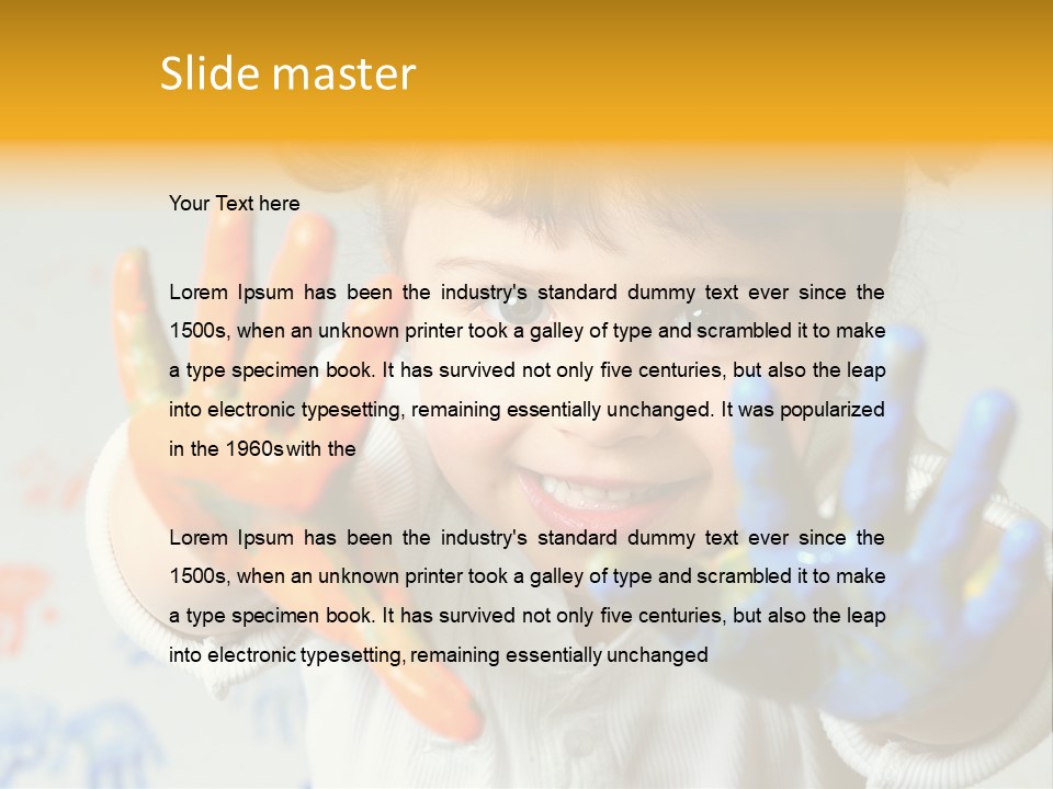 Portrait Fun Baby PowerPoint Template