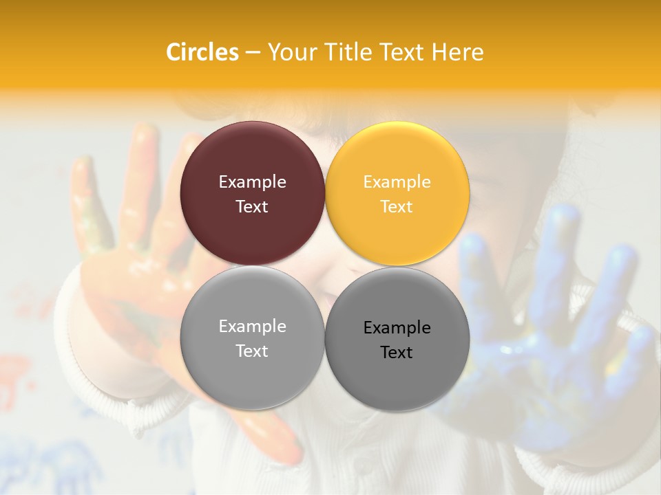 Portrait Fun Baby PowerPoint Template