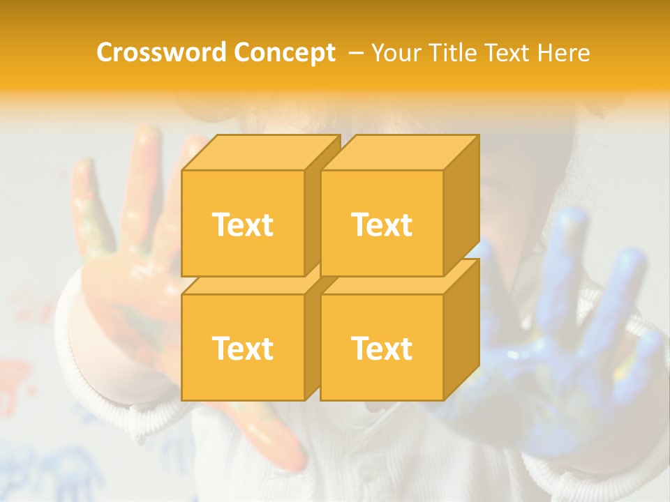 Portrait Fun Baby PowerPoint Template