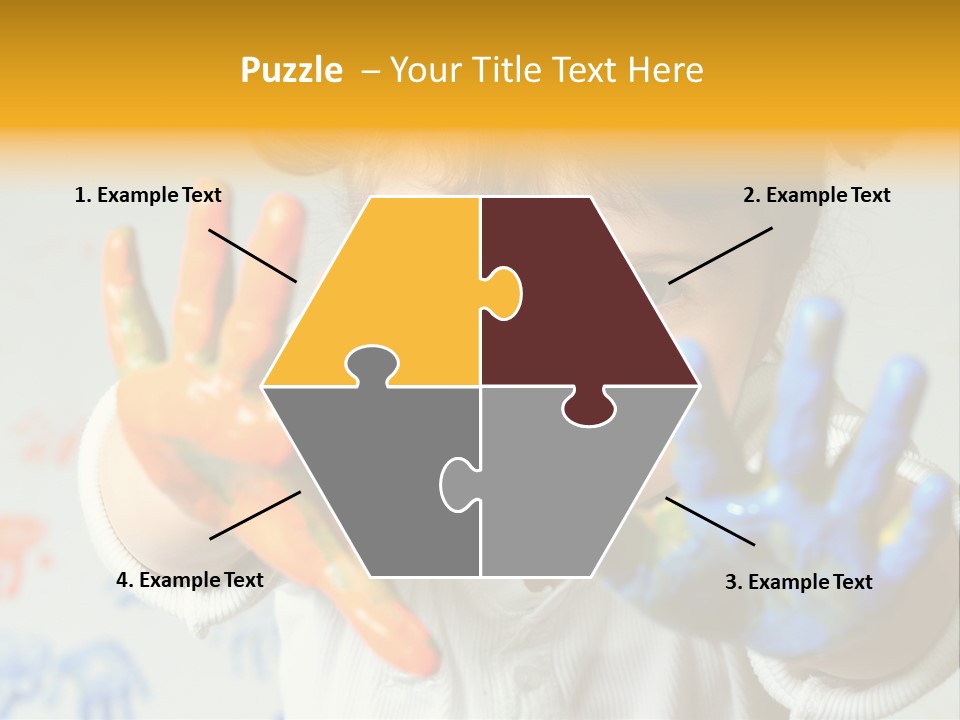 Portrait Fun Baby PowerPoint Template