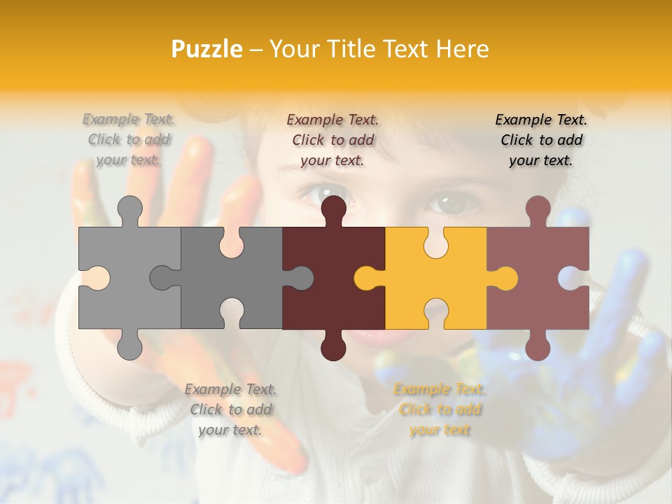 Portrait Fun Baby PowerPoint Template