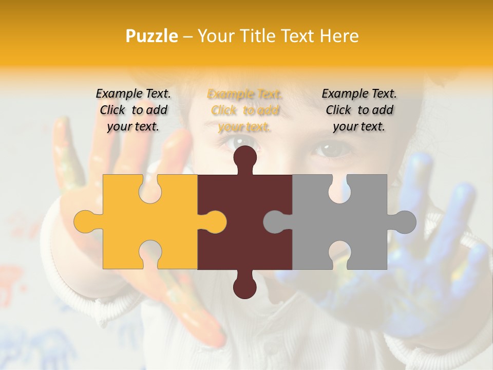 Portrait Fun Baby PowerPoint Template