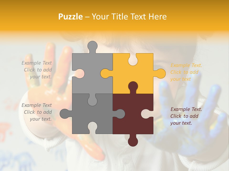 Portrait Fun Baby PowerPoint Template