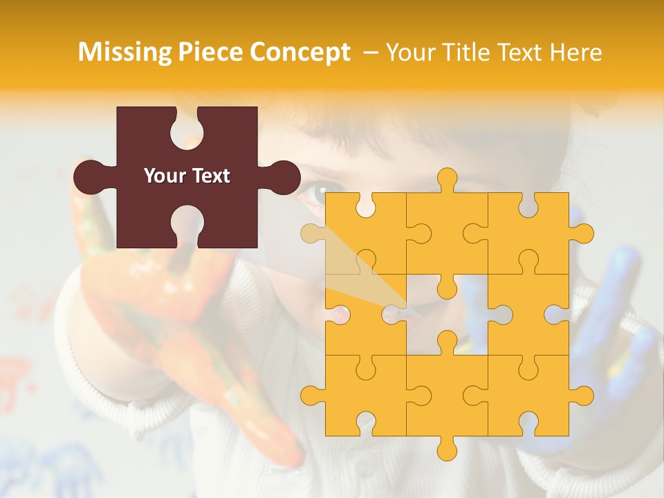 Portrait Fun Baby PowerPoint Template