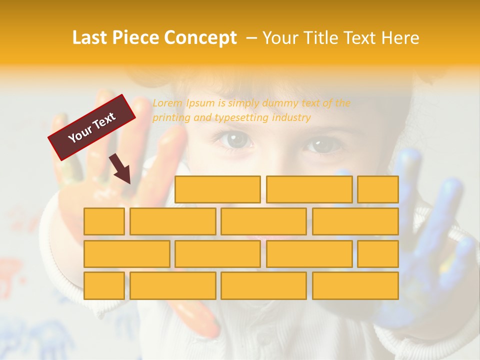 Portrait Fun Baby PowerPoint Template