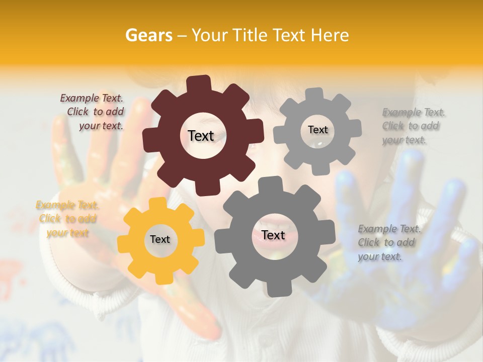 Portrait Fun Baby PowerPoint Template